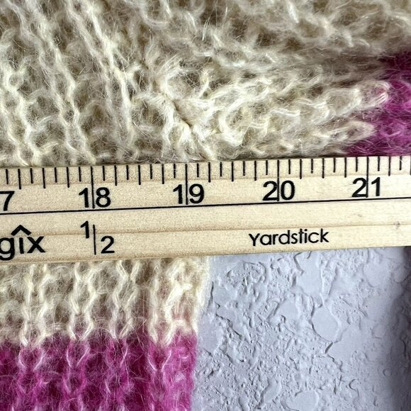 🟣🟣🟣 Wilfred Free Women's Size Small Balloon Sleeve Colorblock Sweater - Picture 7 of 8